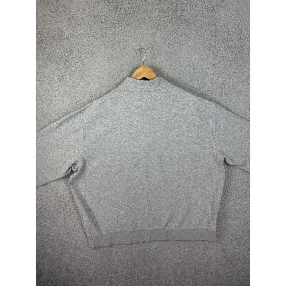 Polo Ralph Lauren Sweatshirt Mens 2XB Gray 1/4 Zip Mock Neck Fleece Pullover Men